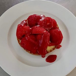 dessert fraise - Restaurant proche Montlucon Halte de Goelat